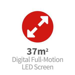 37qm große LED Screen